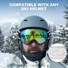 imagefindway Ski Goggles OTG  Over Glasses SnowSnowboard Goggles for Men Women ampamp Youth  100 UV ProtectionB5revogold Vlt 11