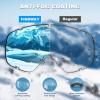 imagefindway Ski Goggles OTG  Over Glasses SnowSnowboard Goggles for Men Women ampamp Youth  100 UV ProtectionC5revo Blue Lens Vlt 8