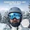 imagefindway Ski Goggles OTG  Over Glasses SnowSnowboard Goggles for Men Women ampamp Youth  100 UV ProtectionC5revo Blue Lens Vlt 8