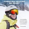 imagefindway Ski Goggles OTG  Over Glasses SnowSnowboard Goggles for Men Women ampamp Youth  100 UV ProtectionC9revo Red Lens Vlt 16