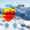 imagefindway Ski Goggles OTG  Over Glasses SnowSnowboard Goggles for Men Women ampamp Youth  100 UV ProtectionC9revo Red Lens Vlt 16