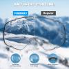 imagefindway Ski Goggles OTG  Over Glasses SnowSnowboard Goggles for Men Women ampamp Youth  100 UV ProtectionD2clear Vlt 99