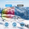 imagefindway Ski Goggles OTG  Over Glasses SnowSnowboard Goggles for Men Women ampamp Youth  100 UV ProtectionE2white FramePink Lensvlt39