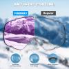 imagefindway Ski Goggles OTG  Over Glasses SnowSnowboard Goggles for Men Women ampamp Youth  100 UV ProtectionPurple LensPurple Frame  Vlt 28