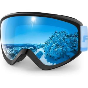 imagefindway Kids Ski Goggles Kids Snow Snowboard Goggles for Boys Girls Youth OTGBlue Frame Blue U27