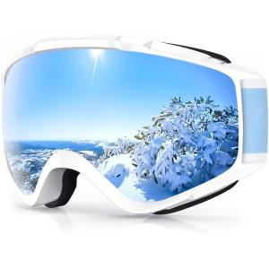 imagefindway Ski Goggles OTG  Over Glasses SnowSnowboard Goggles for Men Women ampamp Youth  100 UV ProtectionC3blue Lens Vlt 38