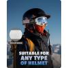 imagefindway OTG Ski Goggles  Over Glasses Snow Snowboard Goggles for Men Women Adult ampamp Youth  AntiFog 100 UV ProtectionA1white Frame Silver Lens Vlt 10