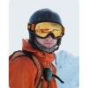imagefindway OTG Ski Goggles  Over Glasses Snow Snowboard Goggles for Men Women Adult ampamp Youth  AntiFog 100 UV ProtectionA8black Frame Orange Lens Vlt 55