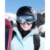 imagefindway OTG Ski Goggles  Over Glasses Snow Snowboard Goggles for Men Women Adult ampamp Youth  AntiFog 100 UV ProtectionBlue Frame Sliver