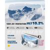 imagefindway OTG Ski Goggles  Over Glasses Snow Snowboard Goggles for Men Women Adult ampamp Youth  AntiFog 100 UV ProtectionSliverred Band