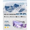 imagefindway OTG Ski Goggles  Over Glasses Snow Snowboard Goggles for Men Women Adult ampamp Youth  AntiFog 100 UV ProtectionWhite Frame Revo Purple Lens Vlt 14