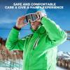 imagefindway OTG Ski Goggles snowSnowboard Goggles for Men Women Youth Upgraded Fit for All Helmet  Anti fog ampamp glare ampamp UVA1whiteframe Graylens Vlt102