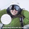 imagefindway OTG Ski Goggles snowSnowboard Goggles for Men Women Youth Upgraded Fit for All Helmet  Anti fog ampamp glare ampamp UVA2blackframe Graylens Vlt102