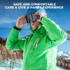 imagefindway OTG Ski Goggles snowSnowboard Goggles for Men Women Youth Upgraded Fit for All Helmet  Anti fog ampamp glare ampamp UVA2blackframe Graylens Vlt102