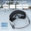 imagefindway OTG Ski Goggles snowSnowboard Goggles for Men Women Youth Upgraded Fit for All Helmet  Anti fog ampamp glare ampamp UVA2blackframe Graylens Vlt102