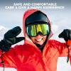 imagefindway OTG Ski Goggles snowSnowboard Goggles for Men Women Youth Upgraded Fit for All Helmet  Anti fog ampamp glare ampamp UVA2blackframe Revogoldenlens Vlt20