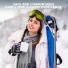 imagefindway OTG Ski Goggles snowSnowboard Goggles for Men Women Youth Upgraded Fit for All Helmet  Anti fog ampamp glare ampamp UVA2blackframe Yellowlens Vlt20