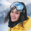 imagefindway Ski Goggles OTG  Over Glasses Snow Goggles Interchangeable Lens Snowboard Goggles for Adult Men Women ampamp YouthBlack Vlt 10