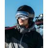 imagefindway Ski Goggles OTG for Women Men Adult YouthOver Glasses Snow GogglesInterchangeable LensAnti Fog Snowboard GogglesA2black Frame Silver Lens Vlt 12
