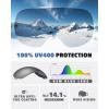 imagefindway Ski Goggles OTG for Women Men Adult YouthOver Glasses Snow GogglesInterchangeable LensAnti Fog Snowboard GogglesA3black Frame Black Lens Vlt 68