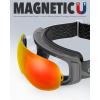 imagefindway Ski Goggles OTG for Women Men Adult YouthOver Glasses Snow GogglesInterchangeable LensAnti Fog Snowboard GogglesA7black Frame Revo Red Lens Vlt 20