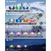 imagefindway Ski Goggles OTG for Women Men Adult YouthOver Glasses Snow GogglesInterchangeable LensAnti Fog Snowboard GogglesA8white Frame Revo Gold Lens Vlt 18