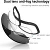 imagefindway Ski Goggles OTG for Women Men Adult YouthOver Glasses Snow GogglesInterchangeable LensAnti Fog Snowboard GogglesLens Only  Black Grey Vlt 85
