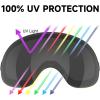 imagefindway Ski Goggles OTG for Women Men Adult YouthOver Glasses Snow GogglesInterchangeable LensAnti Fog Snowboard GogglesLens Only  Black Grey Vlt 85