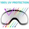 imagefindway Ski Goggles OTG for Women Men Adult YouthOver Glasses Snow GogglesInterchangeable LensAnti Fog Snowboard GogglesLens Only  Clear Vlt 99