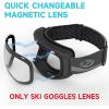 imagefindway Ski Goggles OTG for Women Men Adult YouthOver Glasses Snow GogglesInterchangeable LensAnti Fog Snowboard GogglesLens Only  Clear Vlt 99
