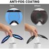 imagefindway Ski Goggles OTG for Women Men Adult YouthOver Glasses Snow GogglesInterchangeable LensAnti Fog Snowboard GogglesLens Only  Revo Blue Vlt 17