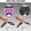 imagefindway Ski Goggles OTG for Women Men Adult YouthOver Glasses Snow GogglesInterchangeable LensAnti Fog Snowboard GogglesLens Only  Revo Purple Vlt 17