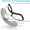 imagefindway Ski Goggles OTG for Women Men Adult YouthOver Glasses Snow GogglesInterchangeable LensAnti Fog Snowboard GogglesLens Only  Silver Vlt 12