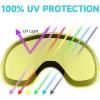 imagefindway Ski Goggles OTG for Women Men Adult YouthOver Glasses Snow GogglesInterchangeable LensAnti Fog Snowboard GogglesLens Only  Yellow Vlt 75