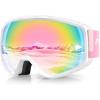 A9-white Frame Revo Pink Lens Vlt 46%