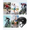 imageFindway Pro Skateboard Helmet Safety Certified Two Removable Liners Bike Helmet for Kids Youth ampamp Adults for Skate Scooter Commuter Longboard ampamp Incline Skating Rollerblading with Adjustable DialBlack