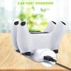 imagePS5 Controller Charger findway PS 5 DualSense Controller Charging Station Dual USB TypeC Fast Charging Dock with LED Indicator Compatible for Playstation 5  PS5 Controller