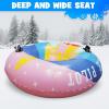 imageSnow Tube Sled for Kids Adults Sledding Heavy Duty Super Large 48 Inch Inflatable Snow Tubes with Pulling Rope ampamp Repair Kit Thickening Material of 066mm Winter Outdoor Snow kit
