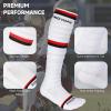 imagefindway Scrunch Football Socks2 Pairs Compression Ultra Long Soccer Socks NonSlip Sports Athletic Socks for Men ampamp Boy