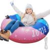 imageSnow Tube Sled for Kids Adults Sledding Heavy Duty Super Large 48 Inch Inflatable Snow Tubes with Pulling Rope ampamp Repair Kit Thickening Material of 066mm Winter Outdoor Snow kit