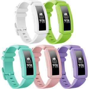 imagefindway Compatible with Fitbit Ace 2 Bands for Kids 6 Soft Silicone Bracelet Accessories Sport Strap Boys Girls Wristbands Compatible for Fitbit Inspire HR ampamp Ace 2