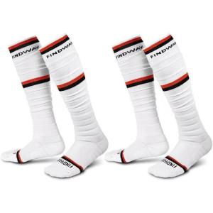 imagefindway Scrunch Football Socks2 Pairs Compression Ultra Long Soccer Socks NonSlip Sports Athletic Socks for Men ampamp Boy