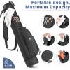 imageFindway Golf Stand Bag Sunday Golf Bag for The Driving Range Par 3 and Executive Courses Lightweight Small Golf Club Carry Bag with 3 Pockets for Men WomenBlack