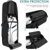 imageFindway Golf Travel Bag Golf Travel Bag for Airlines with Wheels 900D Heavy Duty Polyester Oxford SoftSided with Club Protection Liner Universal SizeBlack