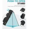 imageFindway Small Golf Bag Lightweight Pitch and Putt Golf Bag with Stand Adjustable Dual Straps Golf Stand Bag for Extra Storage in a Smaller Size Golf Gifts for Men and WomenBlack