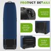 imagefindway Golf Travel Bag for Airlines 900D Heavy Duty Oxford Golf Travel Case with Wheels Golf Travel Cover with Club Protector Liner for Men WomenBlue