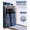 imagefindway Ski Boot Bag 55L Ski Boot bag Backpack 1680D Waterproof for Skis Ski Helmet Ski Boots Snowboard ampamp AccessoriesBlue