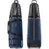 imagefindway Golf Travel Bags Golf Bag Travel Case for Airlines with Wheels 1680D Heavy Duty Oxford and ABS Hard Case Top Lightweight and FoldableBlue