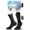 imagefindway Ski Goggles OTG with 3 Pairs Compression Athletic Socks for Men and Women