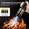 imageBonsenkitchen Electric Salt and Pepper Grinder Set Battery OperatedNot Included2 Pack Automatic Salt ampamp Pepper Mill Shakers with LED Light Adjustable Coarseness Storage Base 95ml Large Capacity